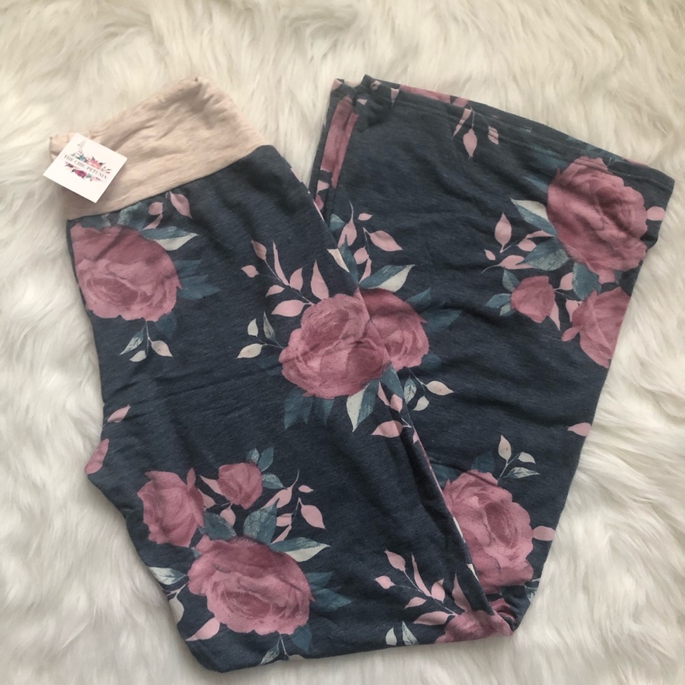 LAST 1 - Floral Casual Pants - Picture 4 of 4